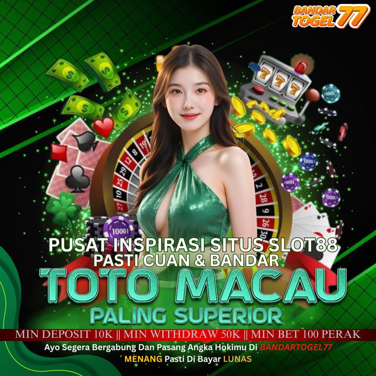 BANDARTOGEL77 - Pusat Inspirasi Situs Slot88 Pasti Cuan & Bandar Toto Macau Paling Superior 